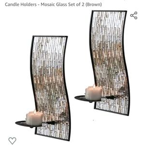 Beautiful Mosaic Glass Wall Sconces
